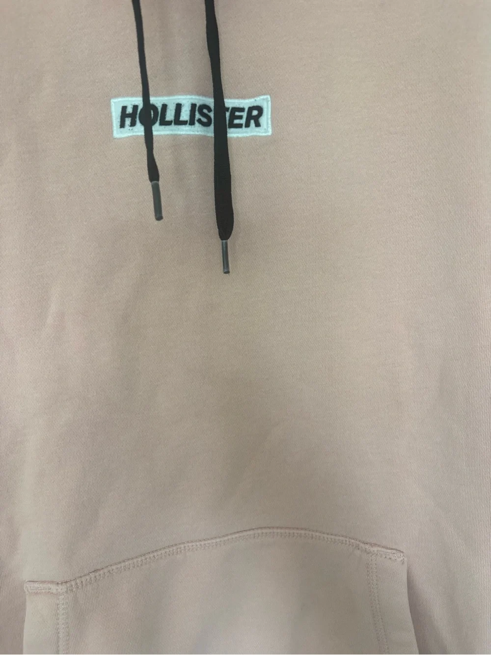 Hollister Men's Dusty Pink Crewneck Hoodie
